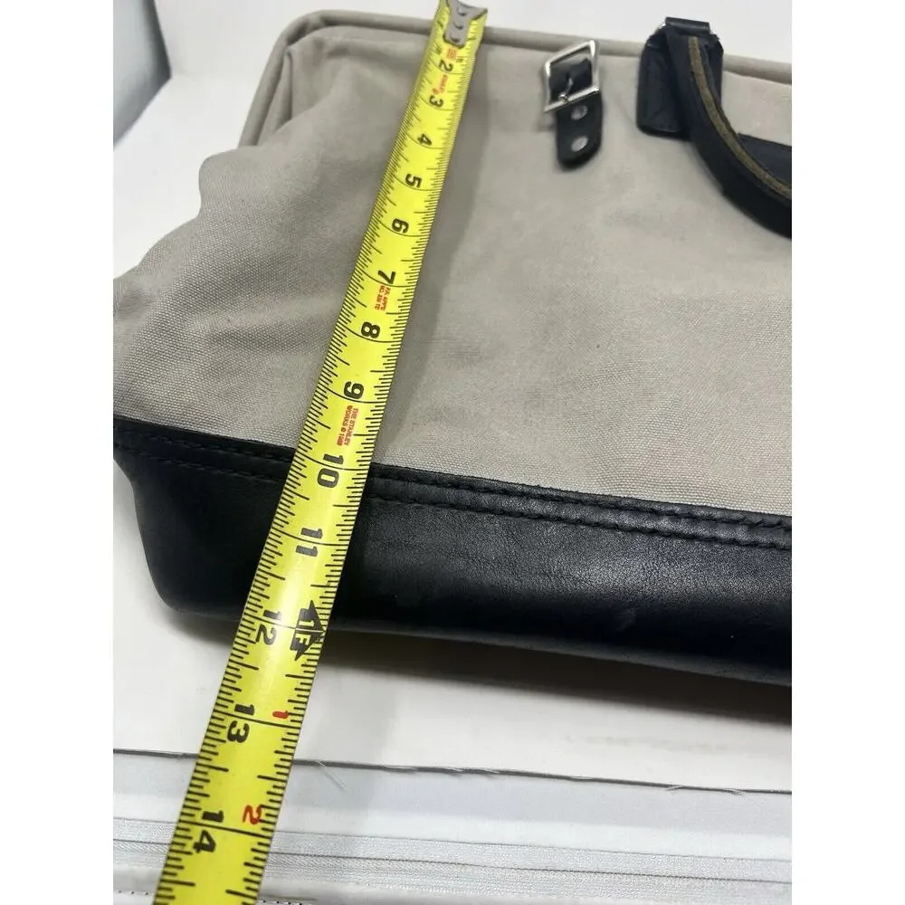 Schoolhouse Electric‎ Tradesman Bag Weekender gray Canvas & Leather USA Made